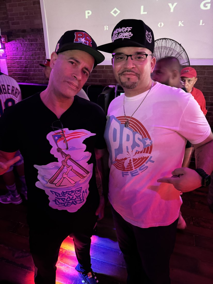 Jeff Roe with Richard "Crazy Legs" Colon, President of the Rock Steady Crew